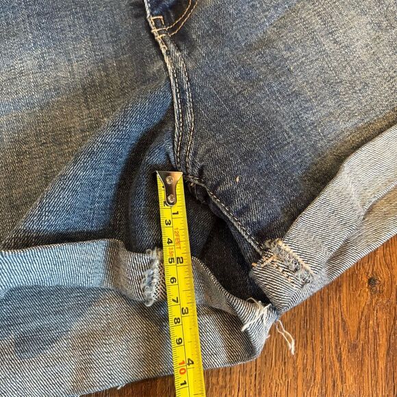 KanCan Women's High Rise Paperbag Denim Shorts Blue Size 7 Casual - Picture 11 of 12